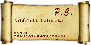 Palásti Celeszta névjegykártya